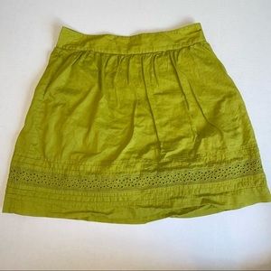 Loft Lime Green Skirt Size 0